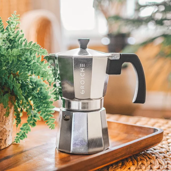 GROSCHE MILANO Stovetop Espresso Maker - Chrome