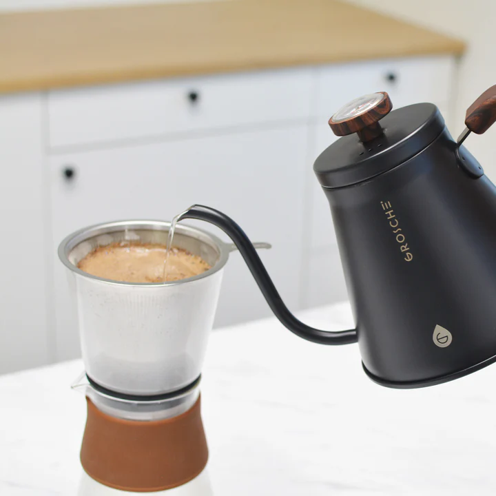 GROSCHE MARRAKESH Gooseneck Pour Over Kettle - Black, 1000ml/34 fl. oz - Image 4